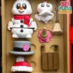 جعبه کریسمس آدم برفی